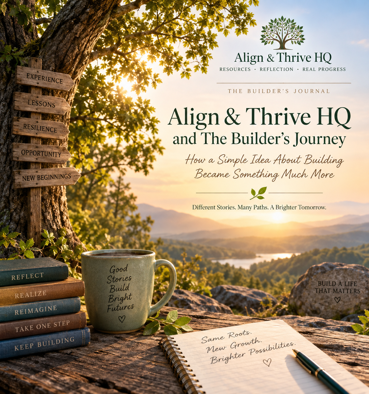 The Builder’s Journey | The Story Behind Align & Thrive HQ